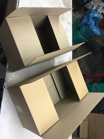 Empty cardboard boxes